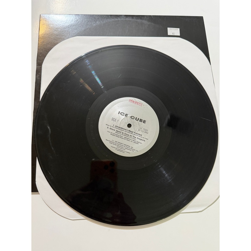 Ice Cube Amerikkka's Most Wanted 12"‎ Vinyl Single 1990 Priority Records VL 7220
